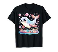 Cute Seal Pup Kawaii Océano Subacuático Animales Marinos Niños Camiseta
