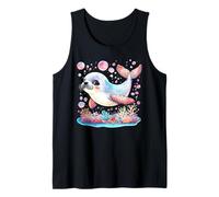 Cute Seal Pup Kawaii Océano Subacuático Animales Marinos Niños Camiseta sin Mangas