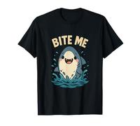Cute Shark Bite Funny Ocean Animal Juego de Palabras Camiseta