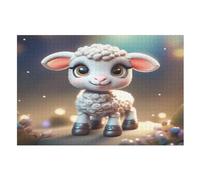 Cute Sheep Puzzle Games for Adults Y Niños - for Creativity And Mindfulness - Challenging Jigsaw Puzzles 1000 Piezas for Family (75 × 50 cm)
