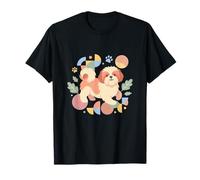 Cute Shih Tzu Owners Colorful Puppy Lover Camiseta