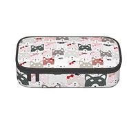 Cute Siberian Husky Puppy Dog Estuche especial para lápices para niñas y niños, Estuche para lápices de gran capacidad Estuche grande para lápices, Estuche para lápices de papelería para estudiantes