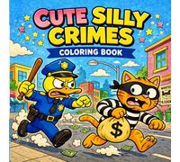 Cute Silly Crimes Coloring Book: Funny Animal Crime Scenes Coloring Pages for Adults & Teens