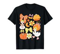 Cute Silly Goose Cozy Season Calabaza Otoño Niñas y Niños Camiseta