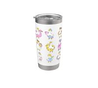 Cute Silly Goose Summer Beach Girl Vaso térmico de acero inoxidable de doble pared