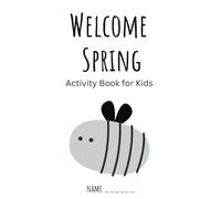 Cute & Simple Kindergarten Spring Activity Book for Kids: Coloring & Tracing Fun!