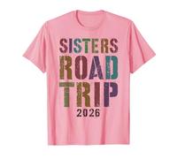 Cute Sisters Road Trip Besties 2026 Vacaciones Surf Beach Camiseta