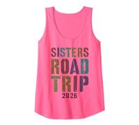 Cute Sisters Road Trip Besties 2026 Vacaciones Surf Beach Camiseta sin Mangas