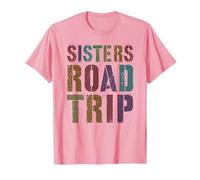 Cute Sisters Road Trip Besties Playa Vacaciones Playa Camiseta