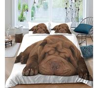 Cute Sleeping Style Funda Edredon Microfibra Juego de Ropa de Cama de 3 Piezas Impresión 3D Cierre de Cute Sleeping Style Funda de Edredón Funda de Almohada a Juego for Adultos King（220x240cm）