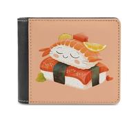 Cute Sleeping Sushi Japanese Food - Cartera plegable para hombre, diseño de sushi