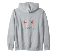 Cute Sleepy Cat Face Adorable Feline Kitty Lover Sudadera con Capucha