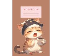 Cute Sleepy Coffee Cat Composition Notebook for Kids, Teens, and Students: 6x9 Inch | 110 College Ruled Pages | Adorable Animal-Themed Writing Journal for School Notes, Homework, and Creative Ideas