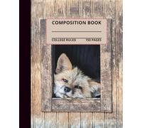 Cute Sleepy Fox Composition Notebook: cute fox composition book, 7.5x9.25, 150 college-ruled pages