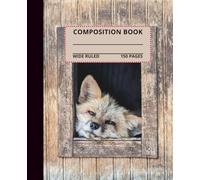 Cute Sleepy Fox Composition Notebook: cute fox composition book, 7.5x9.25, 150 wide-ruled pages