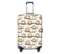 Cute Sloth 1 - Fundas de equipaje de viaje, lavables, protector para equipaje de 45,7 a 81,3 cm, alta elasticidad, Negro, M