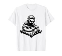 Cute Sloth As DJ Master for Music Lovers an Animal Fan Camiseta