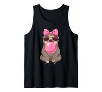 Cute Sloth Bubble Gum Hombres Mujeres Camiseta sin Mangas