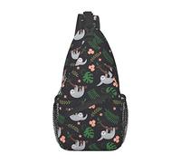 Cute Sloth Sling Mochila Pecho Bolsa Crossbody Bolsas de Hombro Gimnasio Ciclismo Senderismo Mochila de Viaje para Hombres Mujeres