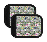 Cute Sloths Flowers - Mango de equipaje suave de neopreno, etiqueta de información para veliz, detecta tu bolsa rápidamente, Lindas flores de perezosos, one sizex4