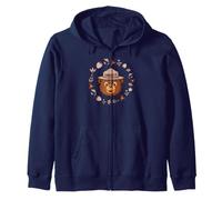 Cute Smokey Bear & Nature Icons Sudadera con Capucha