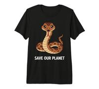 Cute Snake Nature Conservation Save Planet Hombres Mujeres Niños Camiseta Premium