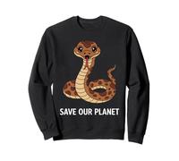Cute Snake Nature Conservation Save Planet Hombres Mujeres Niños Sudadera