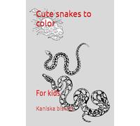 Cute snakes to color: For kids