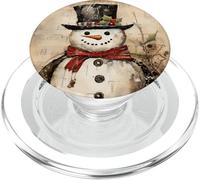 Cute Snowman Graphic For Christmas Mom Kids Winter Aesthetic PopSockets PopGrip para MagSafe