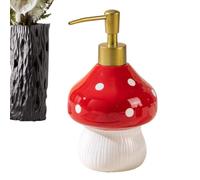 Cute Soap Dispenser Refillable - Ceramic Mushroom Lotion Bottle Empty