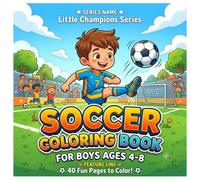 Cute Soccer Champions Coloring Book for Kids: kids soccer coloring book bold and easy