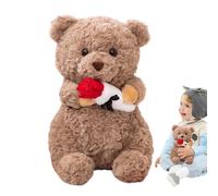 , Cute Soft Plush Bear Doll, 7.48x6.69in Cuddly Animal, Stuffed Toy for Her, Him, Girlfriend, Boyfriend, Kids, Valentines Day Present and Display