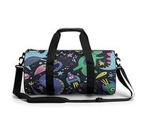 Cute Space Jurassic Dinosaurs - Bolsa de gimnasio portátil para mujeres y hombres, bolsa de viaje para deportes, impresión de gimnasio, divertida bolsa de yoga
