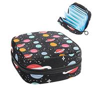 Cute Space Planets Pttern - Bolsa de almacenamiento para servilletas sanitarias, Varios colores, 4.7x6.6x6.6 in/12x17x17 cm