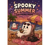 Cute Spooky Adventures Coloring Book for Kids: 55 Pages of Creepy Cute Fun with Ghosts, Skeletons, Pumpkins, Monsters & Halloween Adventures for Kids Ages 4-8