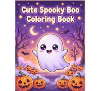 Cute Spooky Boo Coloring Book for Kids Ages 2-5