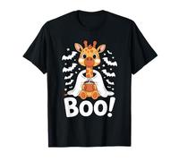 Cute Spooky Funny Halloween Giraffe Ghost Boo Camiseta