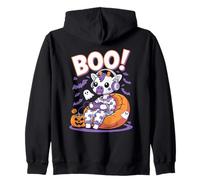 Cute Spooky Funny Halloween Giraffe Ghost Boo Sudadera con Capucha