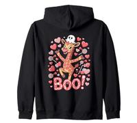 Cute Spooky Funny Halloween Giraffe Ghost Boo Sudadera con Capucha