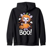 Cute Spooky Funny Halloween Giraffe Ghost Boo Sudadera con Capucha