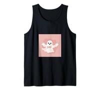 Cute Spooky Ghost Boo Funny Ghost Fiesta de Halloween Camiseta sin Mangas