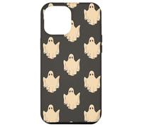 Cute Spooky Ghost Goth Retro Groovy Halloween Black Carcasa para iPhone 12 Pro Max
