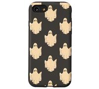 Cute Spooky Ghost Goth Retro Groovy Halloween Black Carcasa para iPhone SE (2020) / 7 / 8