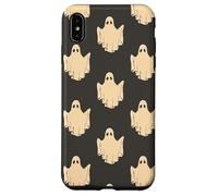 Cute Spooky Ghost Goth Retro Groovy Halloween Black Carcasa para iPhone XS Max