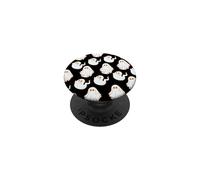 Cute Spooky Ghost Pastel Goth Retro Groovy Halloween Black PopSockets PopGrip Adhesivo