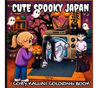 Cute Spooky Japan Cozy Kawaii Coloring Book: A Creepy Cute Japan & 90s Horror Nostalgia Coloring Book Adventure