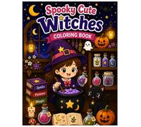 Cute Spooky Witch Coloring Book: Cozy Halloween Coloring Pages for Teens and Adults | Relaxing Magical Designs with Cute Witches, Pumpkins, Cats, and Enchanted Scenes (Luna's Magical Coloring Book)