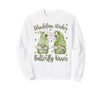 Cute Spring Flower GNOME Dandelion Wishes Butterfly Kisses Sudadera