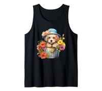 Cute Spring Flower Graphic For Women Golden Retriever Mom Camiseta sin Mangas