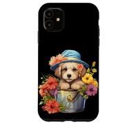 Cute Spring Flower Graphic For Women Golden Retriever Mom Carcasa para iPhone 11